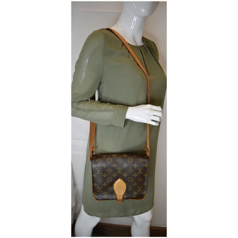 Louis Vuitton Cartouchiere PM Monogram Canvas Tote Bag - shoulder bag