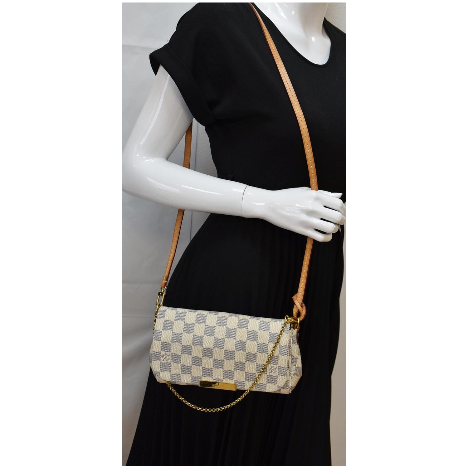 Louis Vuitton Favorite PM Damier Azur Crossbody Bag