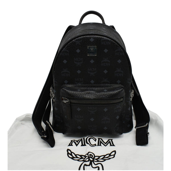 MCM Stark Classic Small Visetos Canvas Backpack Bag backside