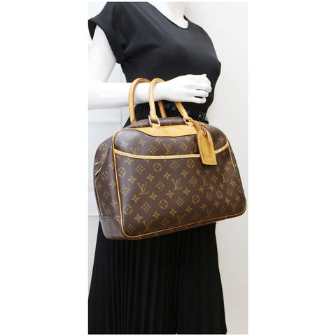 Louis Vuitton Deauville Boston Monogram Canvas Satchel handbag