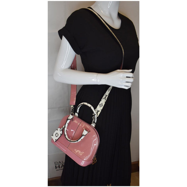 LOUIS VUITTON Alma BB Patent Leather Shoulder Bag Rose Blush - Final Sale