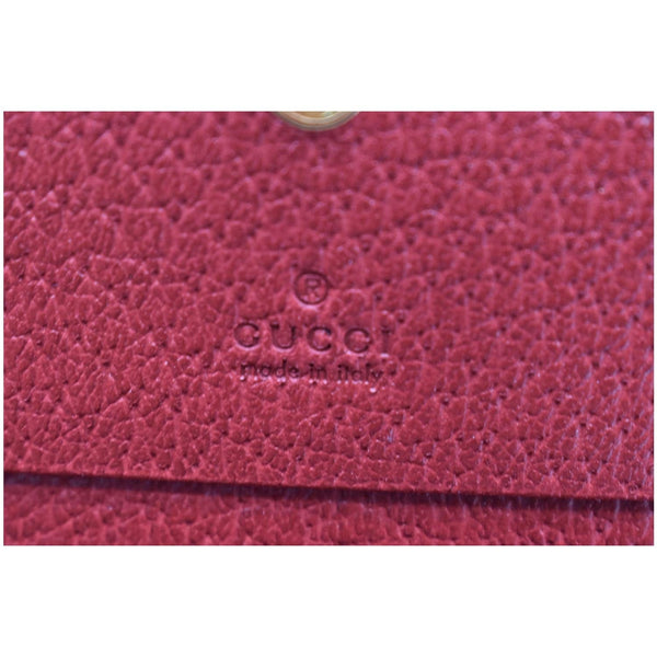 GUCCI Ophidia Flora GG Supreme Canvas Card Case Wallet Red 523155