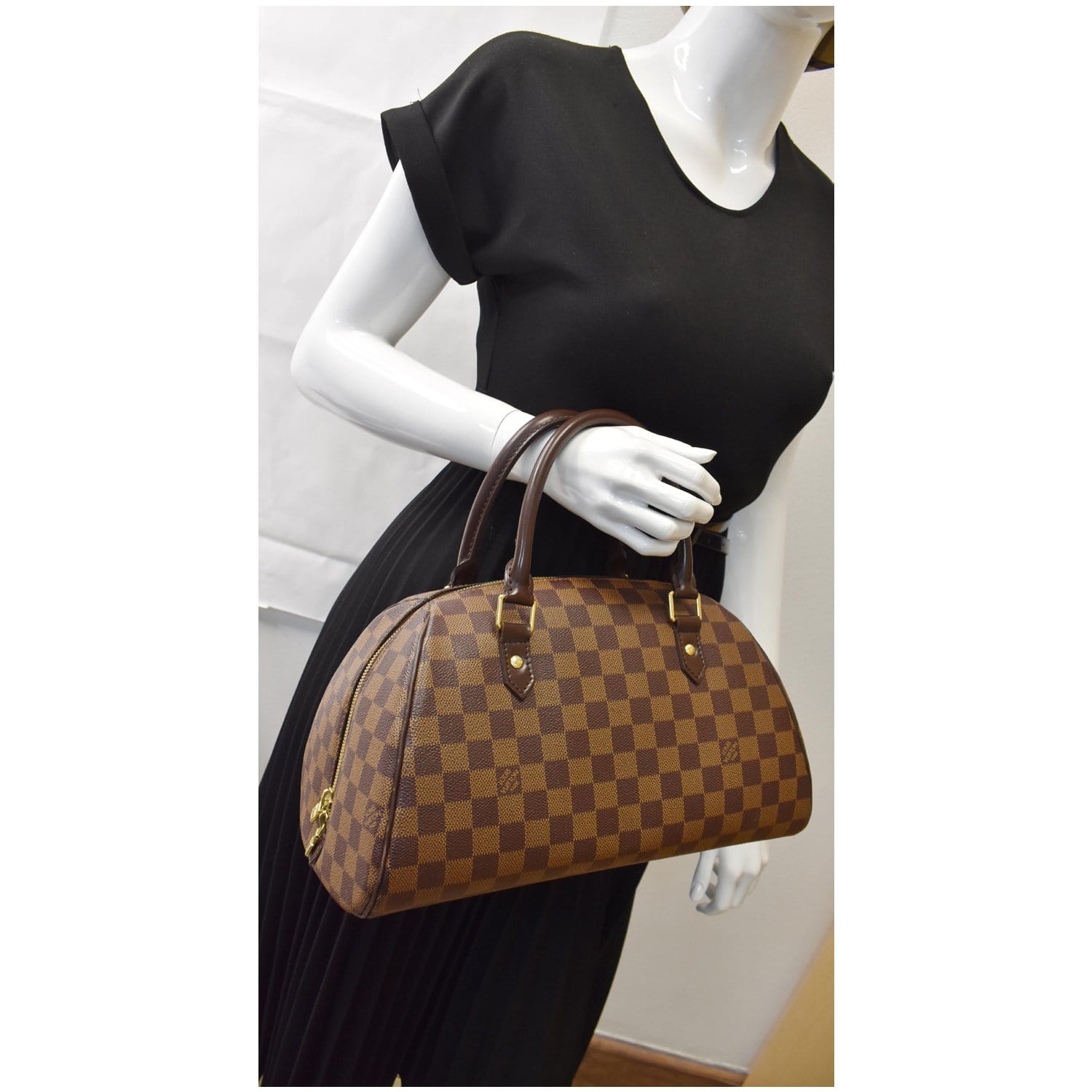 Louis Vuitton Ribera Handbag Damier Mini Brown 220202236