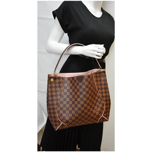 Louis Vuitton Caissa Damier Ebene Hobo Handbag for women