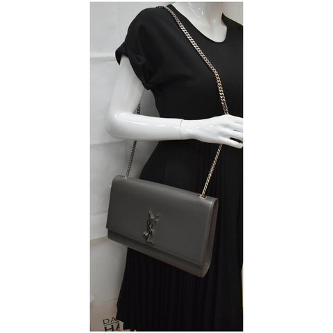 Yves Saint Laurent Kate Large Grain De Poudre Leather shoulder bag