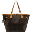 LOUIS VUITTON Neverfull MM Monogram Canvas Tote Bag Brown