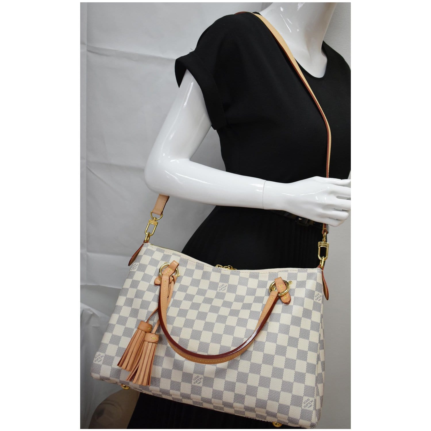 Louis Vuitton Damier Azur Lymington - White Crossbody Bags