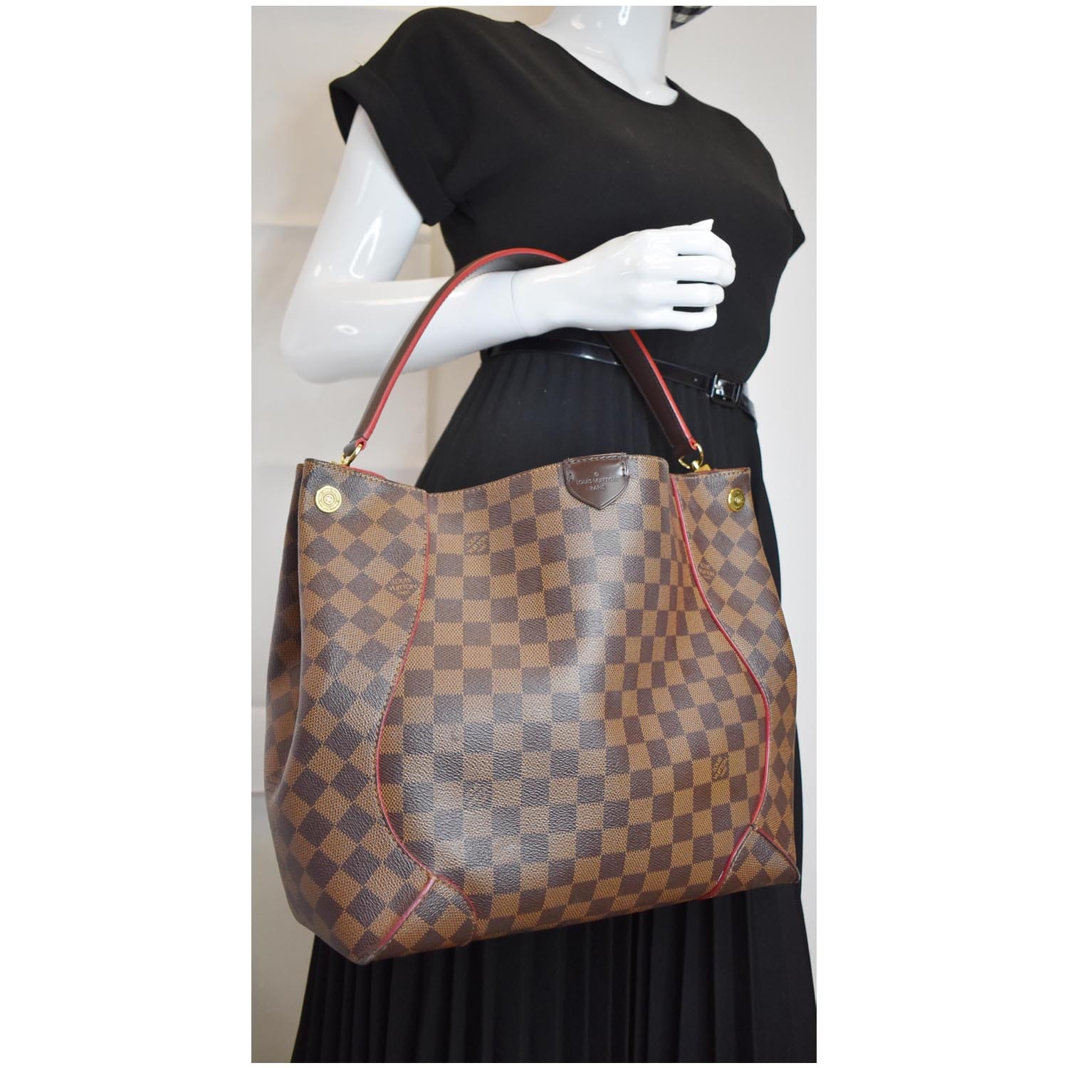 Louis Vuitton Caissa Damier Ebene Hobo Bag at Discount