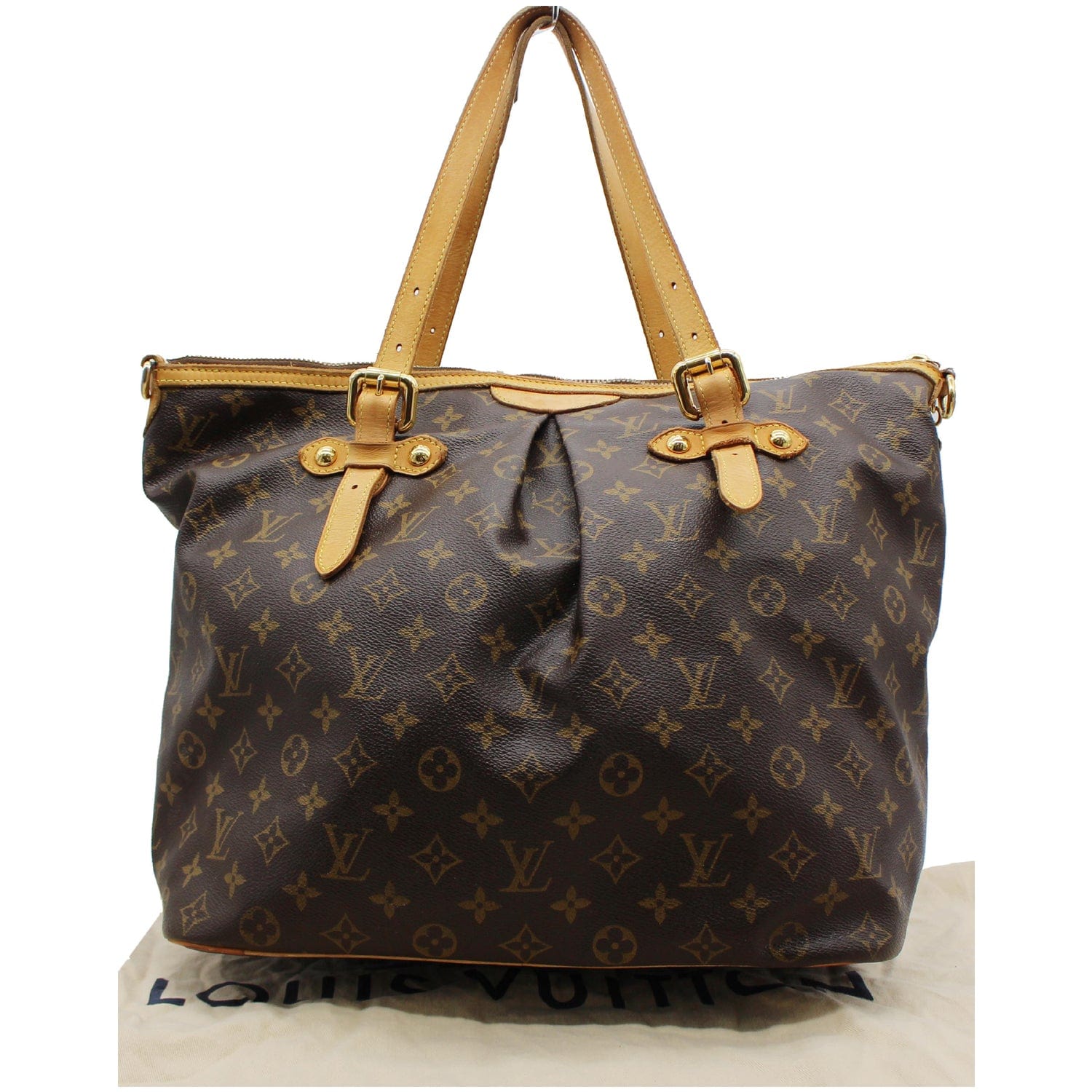 Palermo GM, Used & Preloved Louis Vuitton Tote Bag, LXR USA, Brown