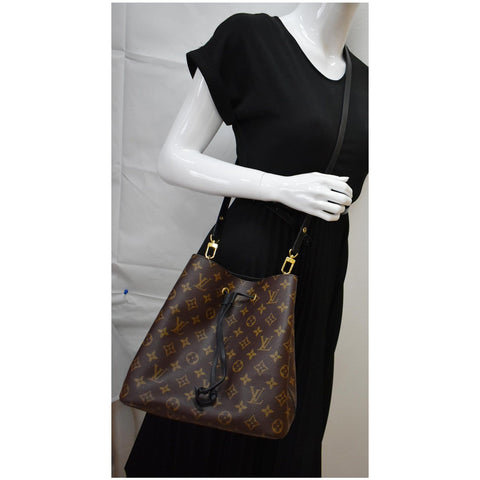 LOUIS VUITTON Neonoe Monogram Canvas Crossbody Bag Brown