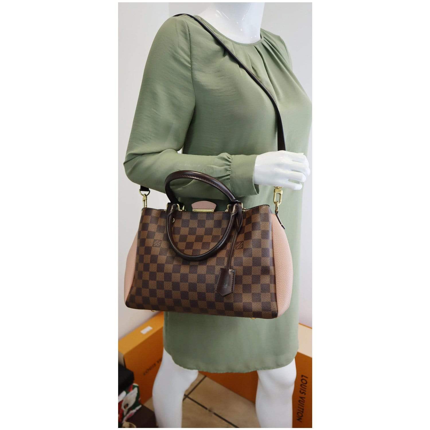Louis Vuitton Damier Ebene Brittany Tote w/ Strap - Brown Totes, Handbags -  LOU771679