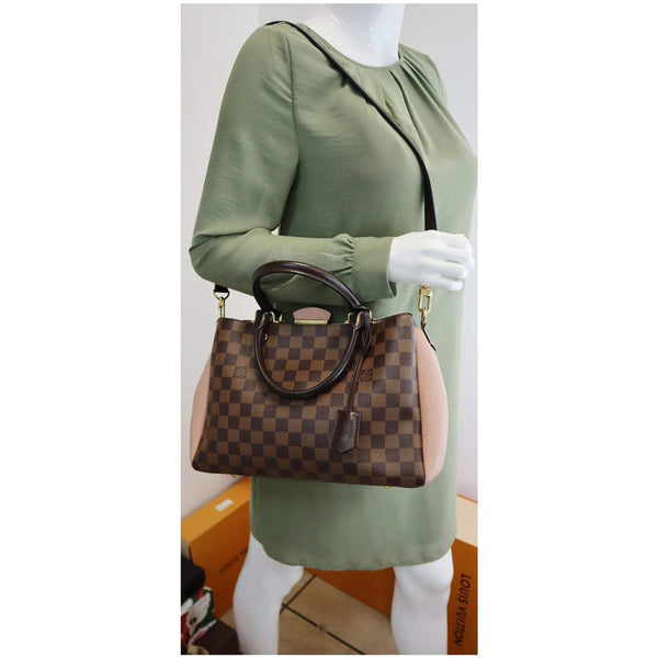 Louis Vuitton Brittany Damier Ebene Leather Shoulder bag