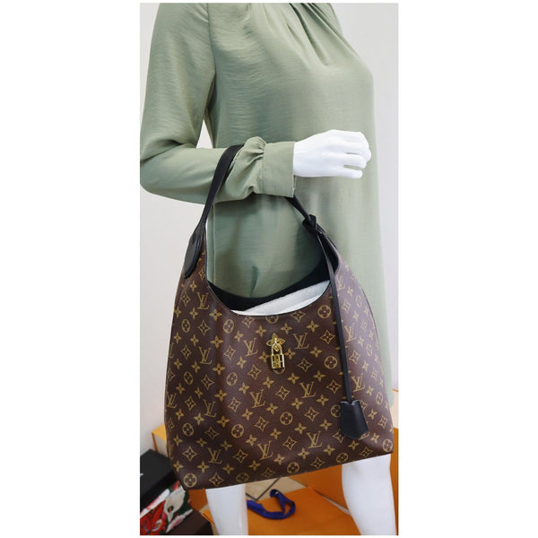 Louis Vuitton Flower Hobo Monogram Canvas Handbag