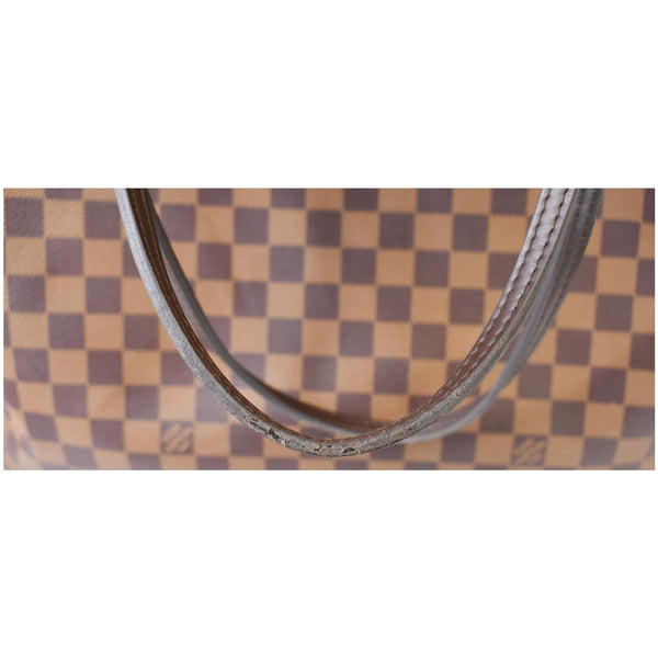 Louis Vuittton Neverfull GM Damier Ebene Shoulder Bag - leather handle