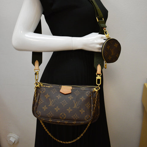LOUIS VUITTON Multi Pochette Accessories Shoulder Bag Khaki Brown