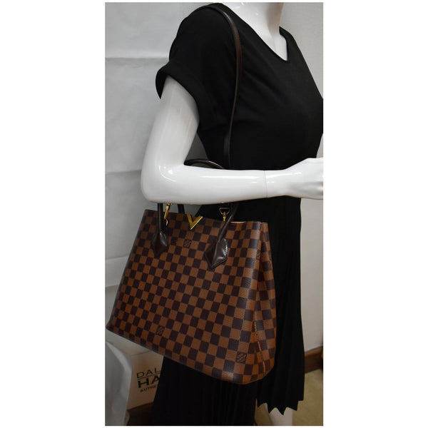 Louis Vuitton Kensington Damier Ebene Shoulder Bag - brown