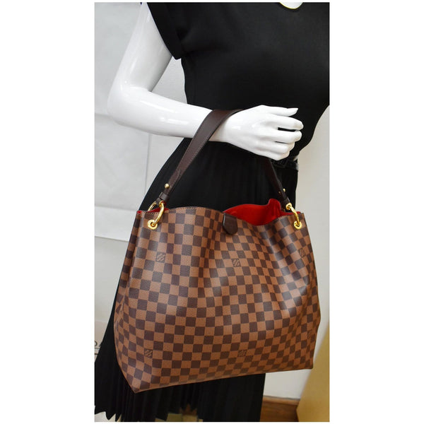 Louis Vuitton Graceful MM Damier Ebene Shoulder Bag