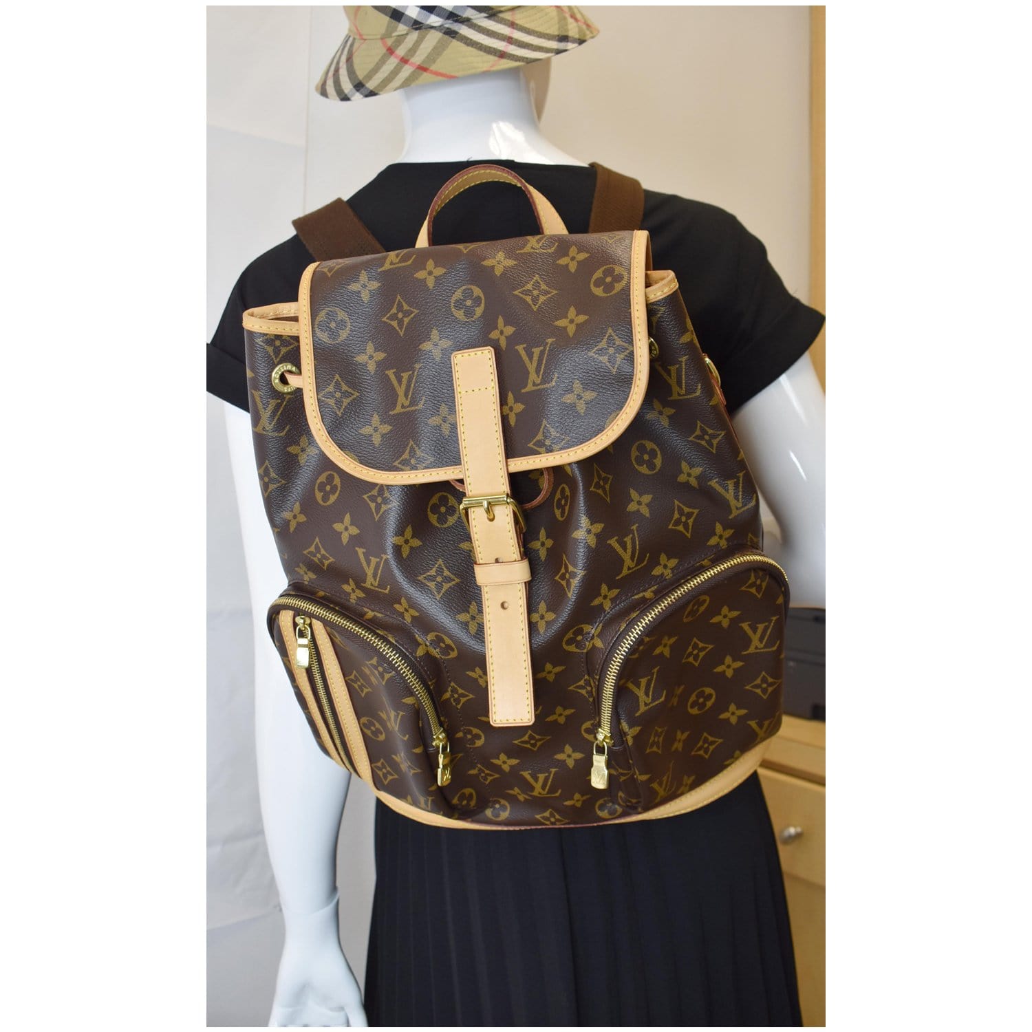LOUIS VUITTON Sac A Dos Bosphore Monogram Canvas Backpack Bag Brown LOUIS VUITTON Sac A Dos Bosphore Monogram Canvas Backpack Bag Brown