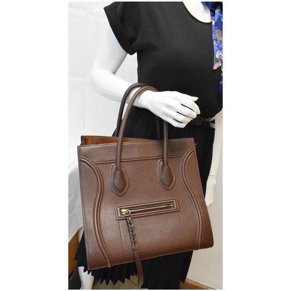 Celine Luggage Phantom Medium Leather Tote Bag for women