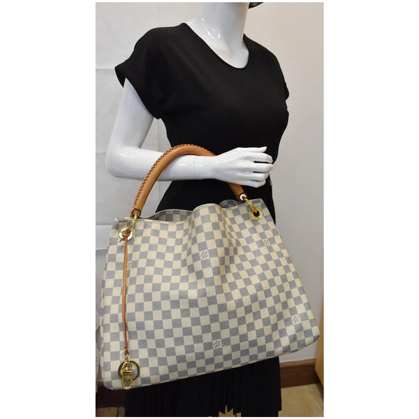 Louis Vuitton Artsy MM Damier Azur Handbag women