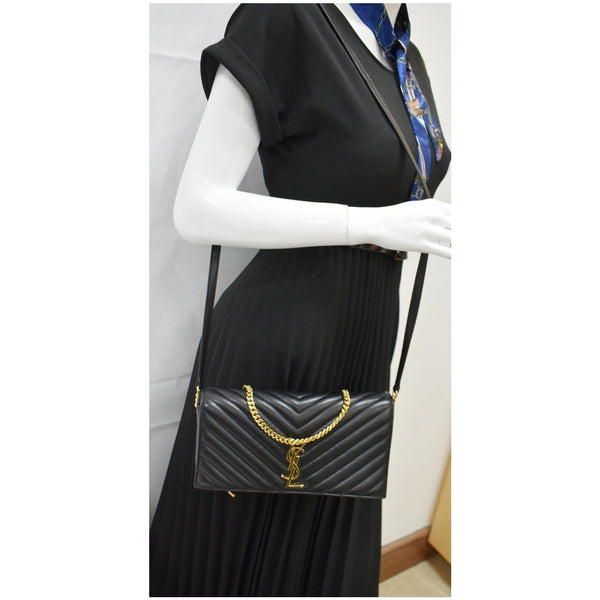 Yves Saint Laurent Kate 99 Chevron Leather Shoulder Bag for women - DDH
