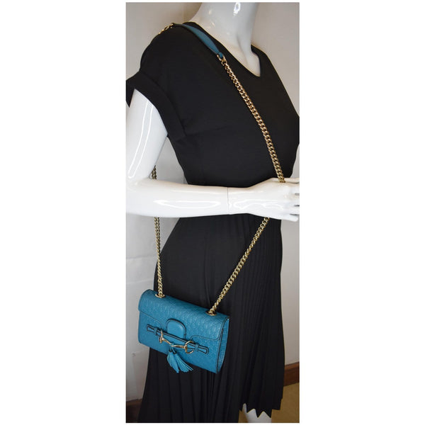 Gucci Emily Mini Leather Shoulder Bag for women