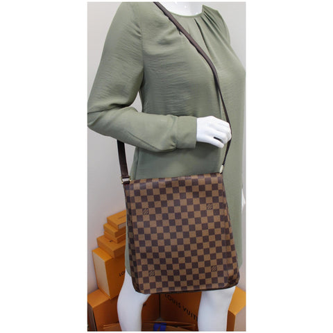 Louis Vuitton Musette Salsa GM Damier Ebene Crossbody Bag for women