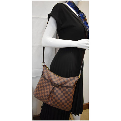 LOUIS VUITTON Bloomsbury PM Damier Ebene Crossbody Bag Brown