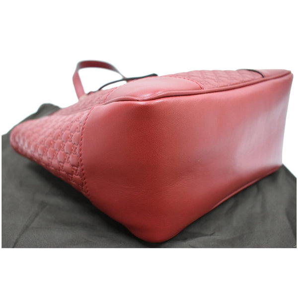 GUCCI Small Bree Microguccissima Leather Tote Crossbody Bag Red 449241