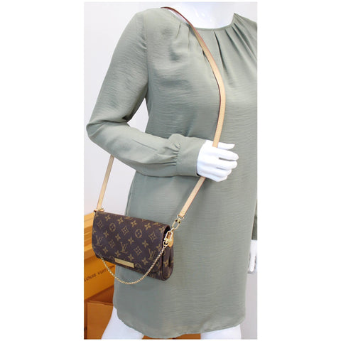 Louis Vuitton Favorite PM Monogram Canvas Crossbody Bag for women