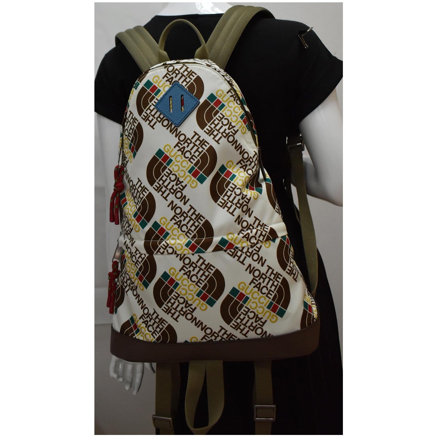 north face gucci backpack Gucci The North Face Medium Nylon Leather Backpack