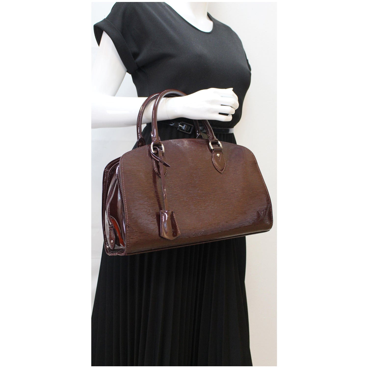 lv epi leather handbag