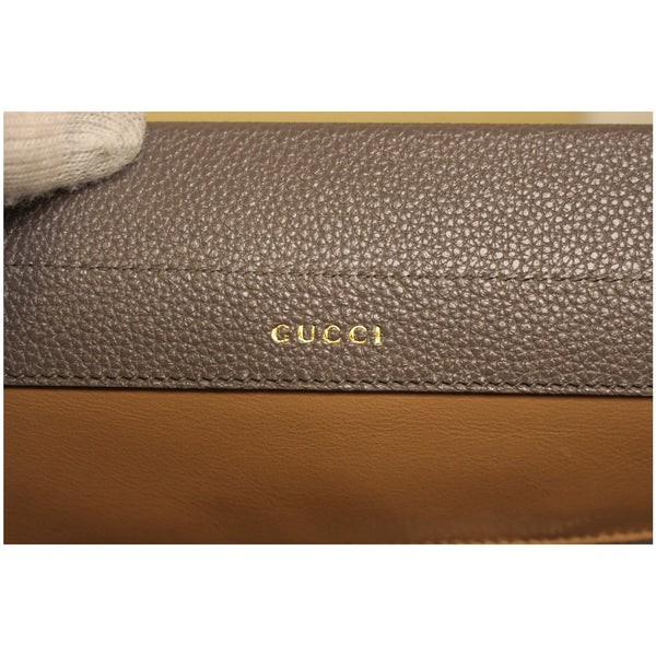 Gucci Zumi Medium Grainy Leather Top Handle Bag Dusty Grey 564714