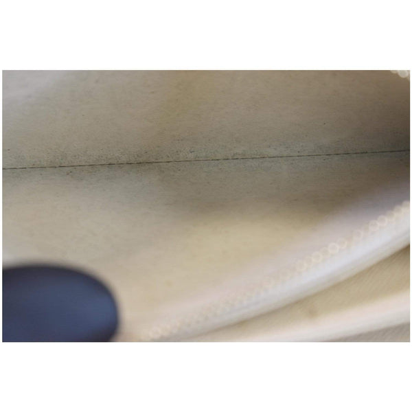 Louis Vuitton Damier Azur Zippy Long Wallet White - interior view
