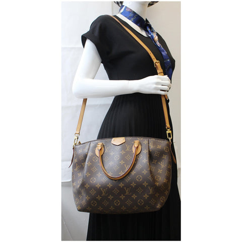 LOUIS VUITTON Turenne MM Monogram Canvas 2Way Shoulder Bag Brown