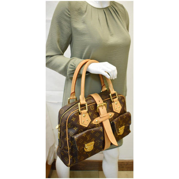 Louis Vuitton Manhattan GM Monogram Canvas Bag Brown - women handbags