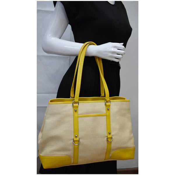 Fendi Fabric Canvas Leather Tote Bag - Dallas Handbags