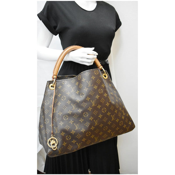 Louis Vuitton Artsy MM Monogram Canvas Hobo Handbag