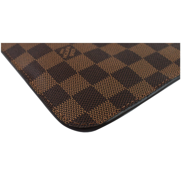 Louis Vuitton Pochette Wristlet Bag Damier Neverfull GM corner seams