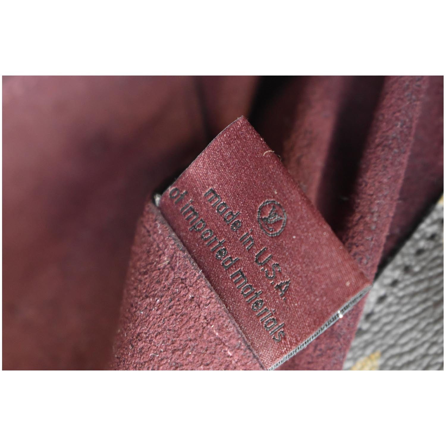 Louis Vuitton Montaigne Monogram GM Burgundy Lining - US