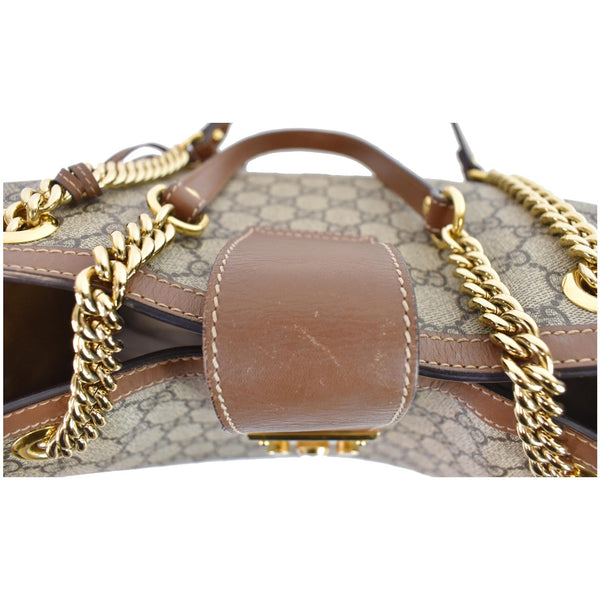 Gucci Padlock Medium GG Supreme Canvas bag upside view