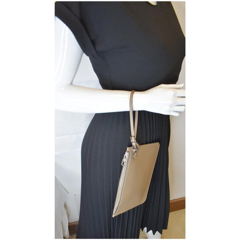 LOUIS VUITTON Hina Calfskin Pochette Wristlet - Final Sale