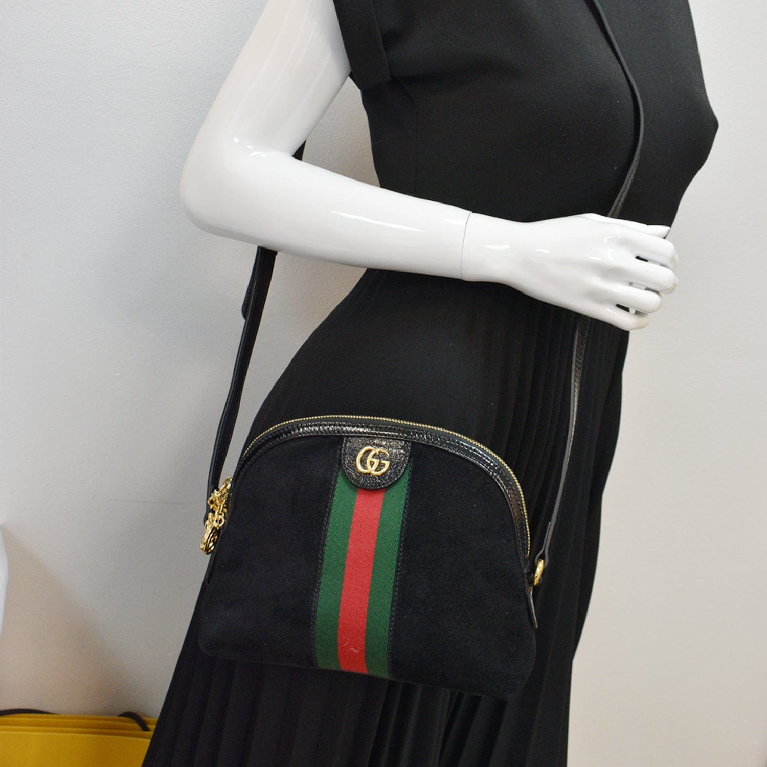 Gucci ophidia black suede bag Clearance