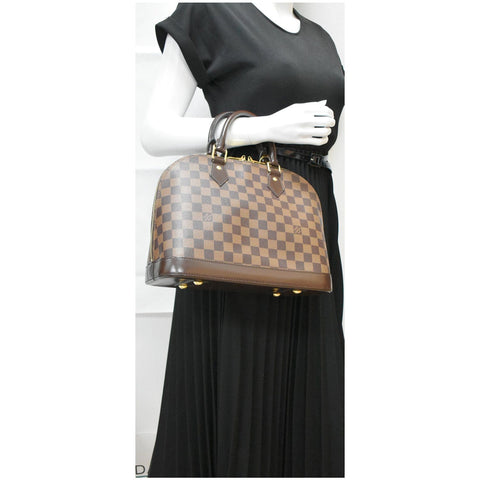 Louis Vuitton Alma PM Damier Ebene Satchel handbag
