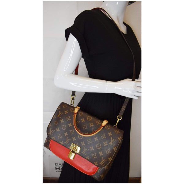 LV Marignan Monogram Canvas Shoulder Bag wear