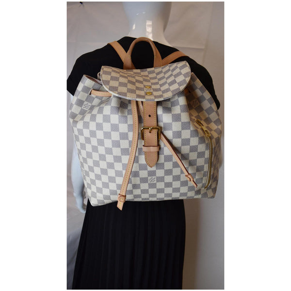 Louis Vuitton Sperone Damier Azur Backpack Bag White - shoulder bag