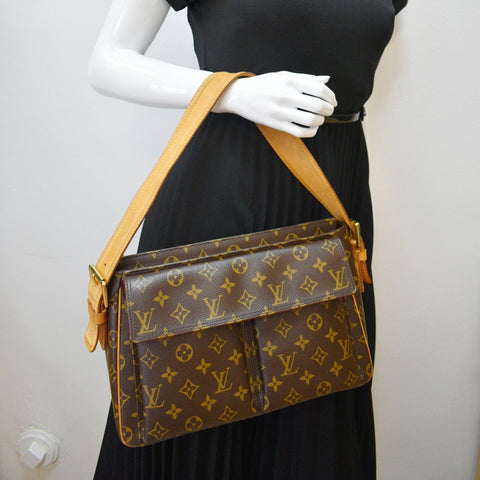 LOUIS VUITTON Viva Cite GM Monogram Canvas Shoulder Bag Brown