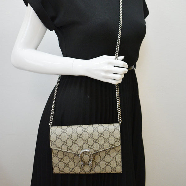 GUCCI GG Supreme Dionysus Chain Wallet Beige | Buy at DDH