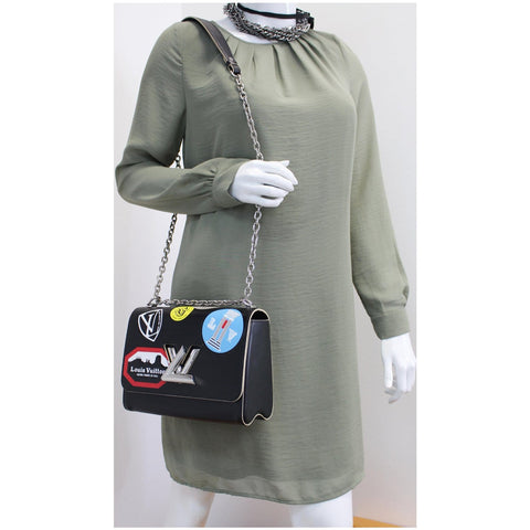 Louis Vuitton World Tour Twist MM Leather Shoulder Bag