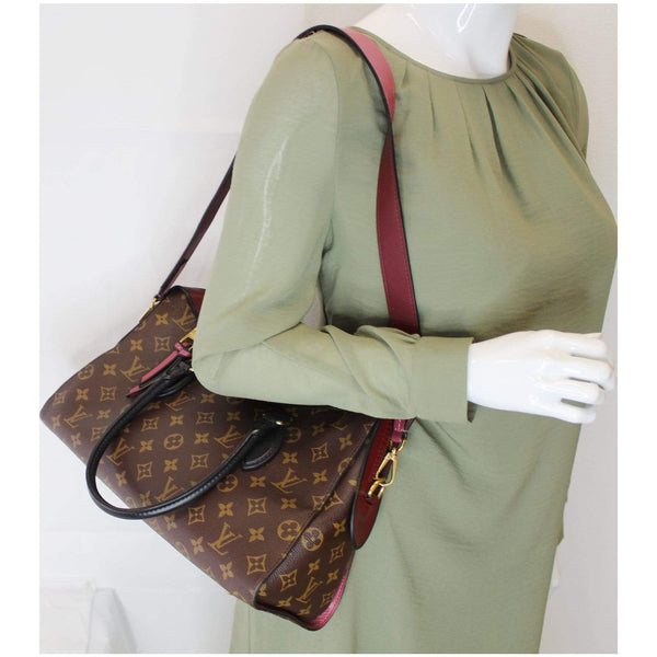 Louis Vuitton Tuileries Monogram Canvas Shoulder Bag on arm view